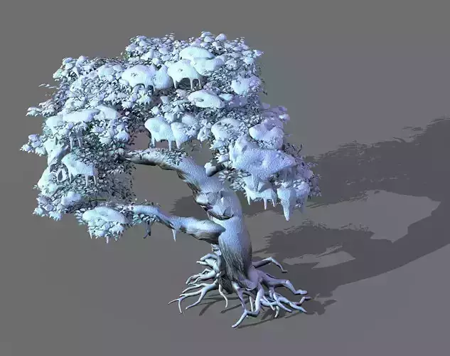 Game Models - Snow - Trees 03