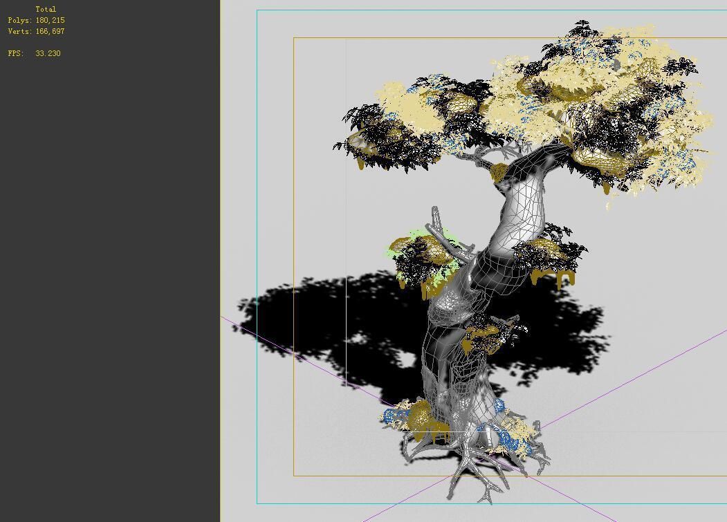 Game Models - Snow - Trees 05 3D model_2