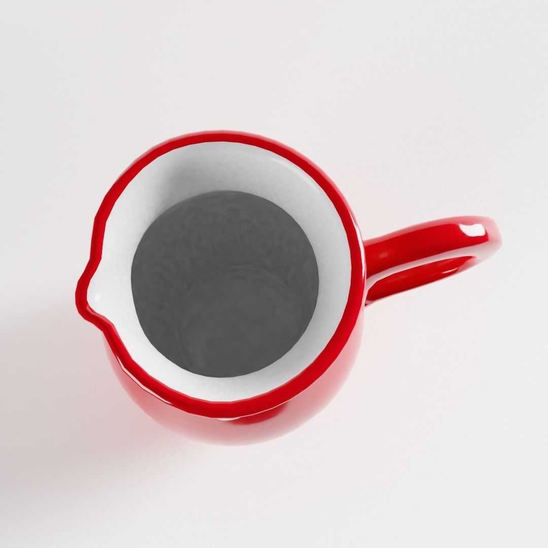 Polka Dot Milk Jug 3D model_1