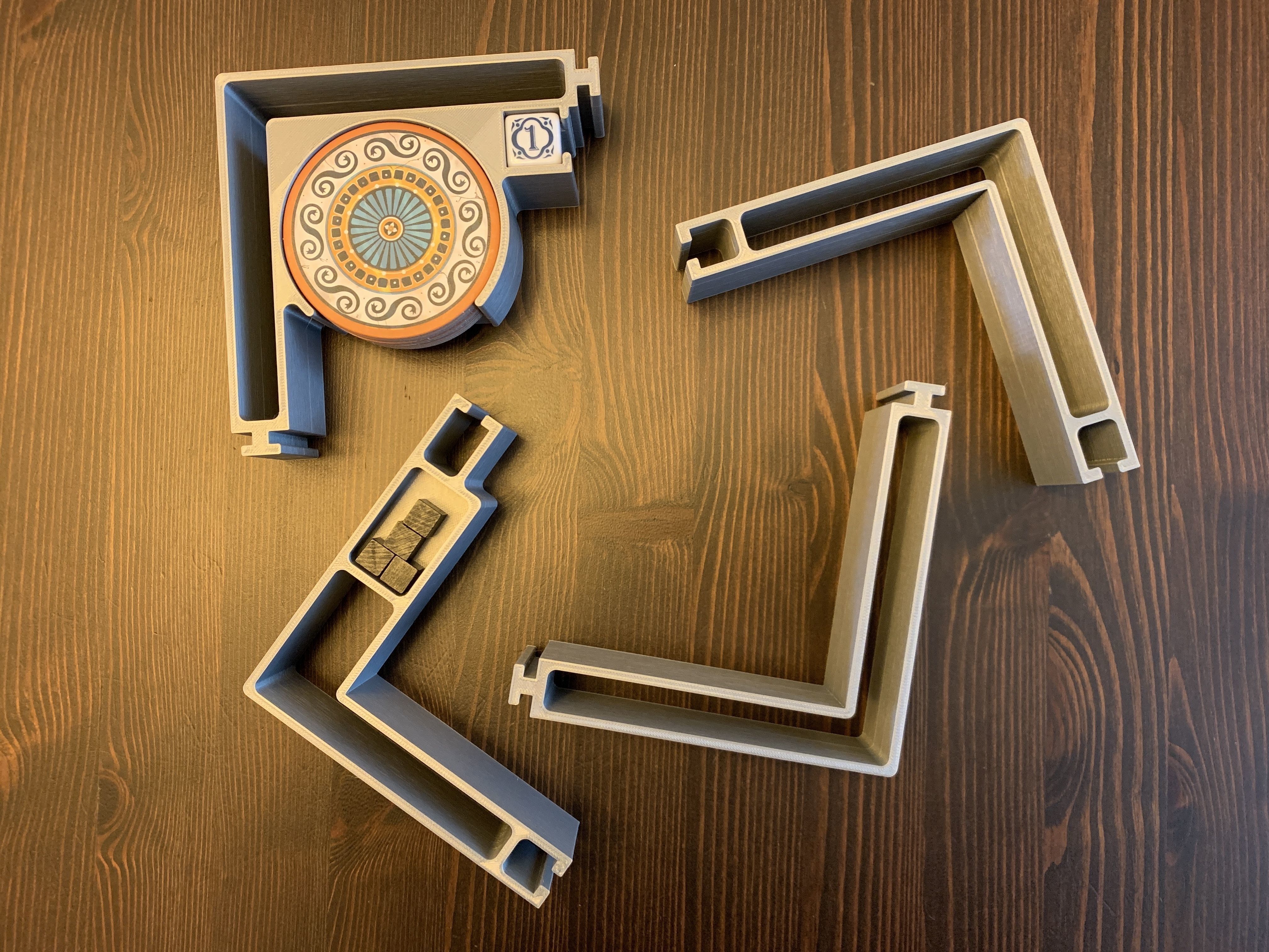 Azul with Crystal Mosaic Expansion Board Game Organizer Insert 3D print model_7