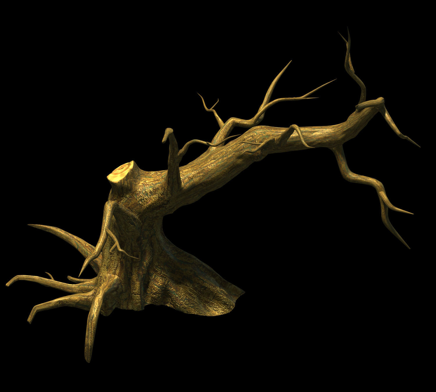 Fairy town - dead tree 4 3D model_1
