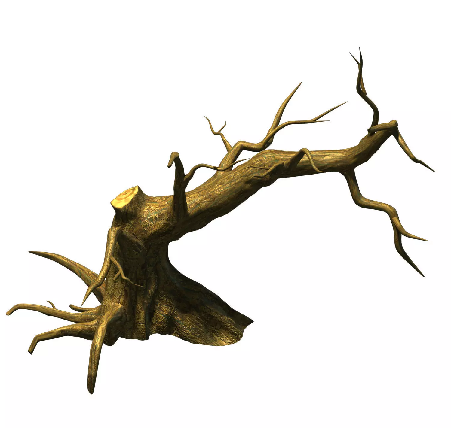 Fairy town - dead tree 4 3D model_0