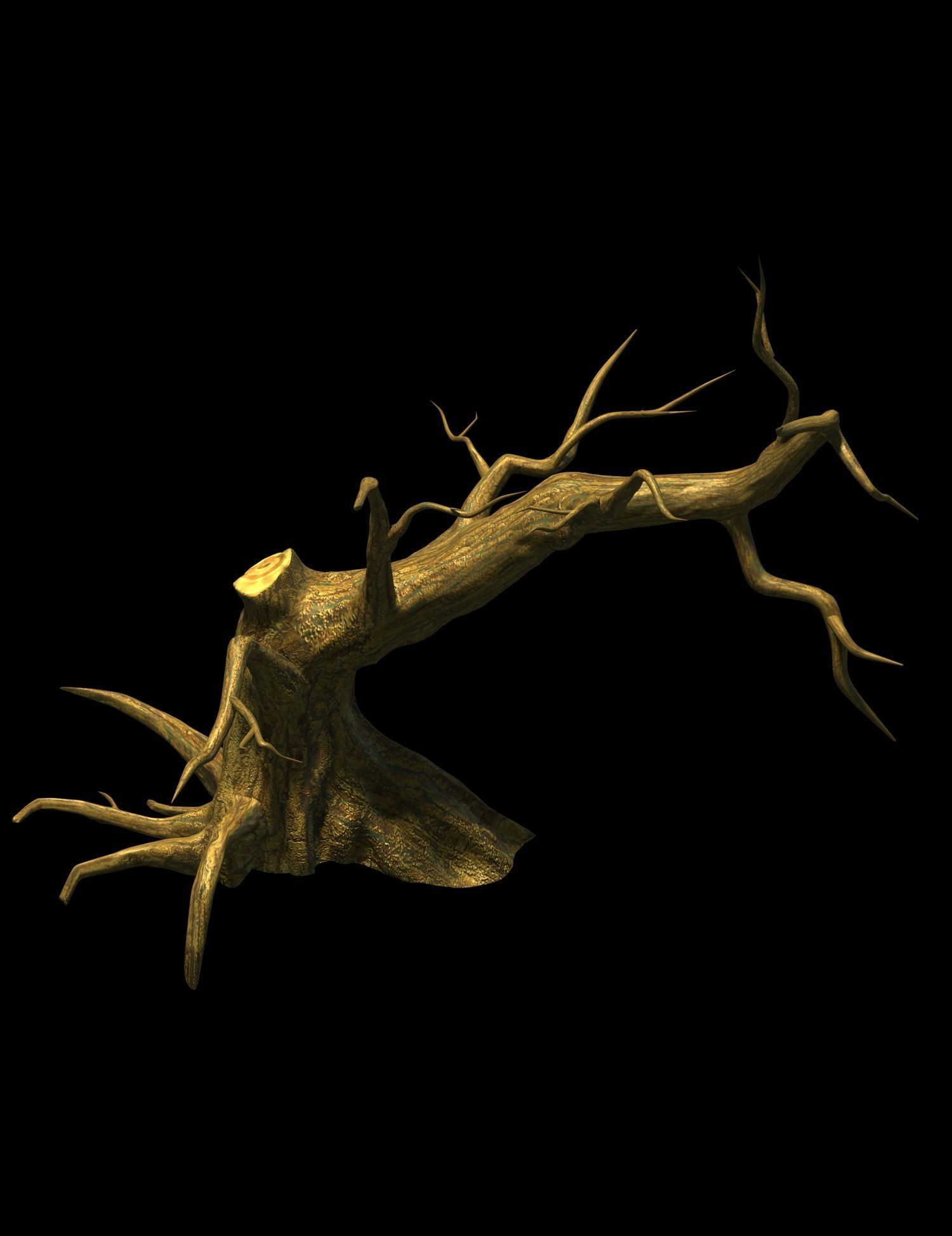 Fairy town - dead tree 4 3D model_2