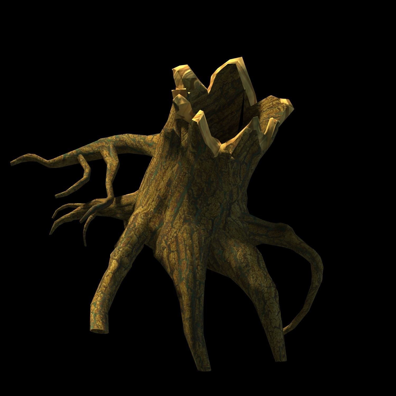 Fairy town - dead roots 3D model_1