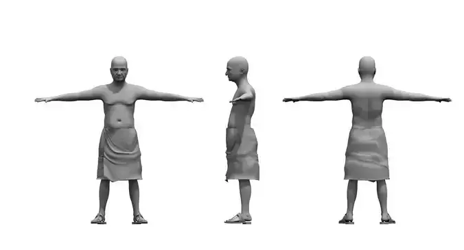 old man final work 3d model