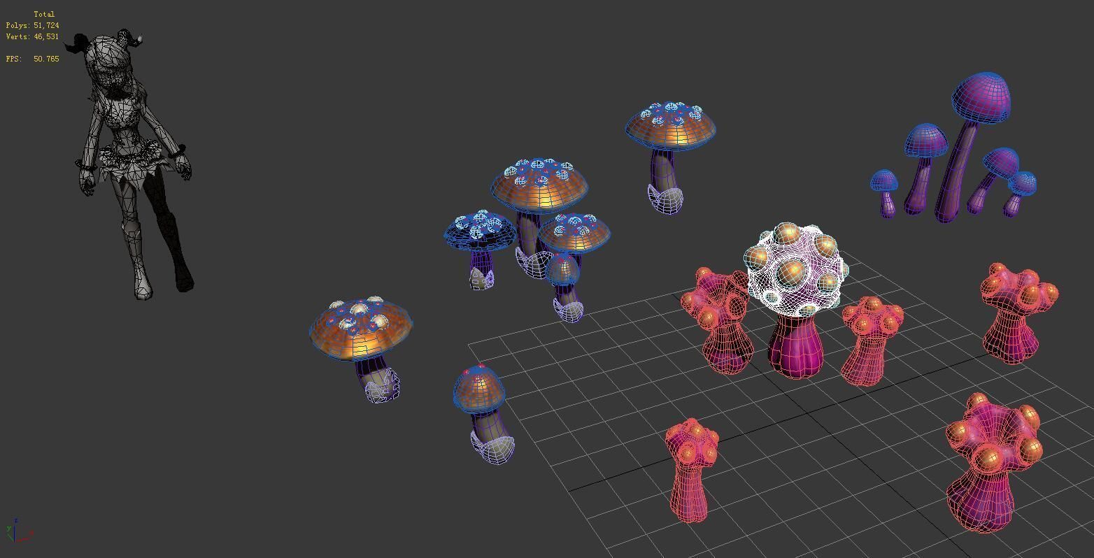 Game - Strange Mushroom Collection 3D model_3