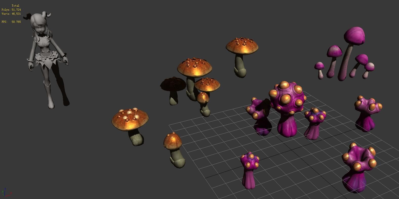 Game - Strange Mushroom Collection 3D model_2