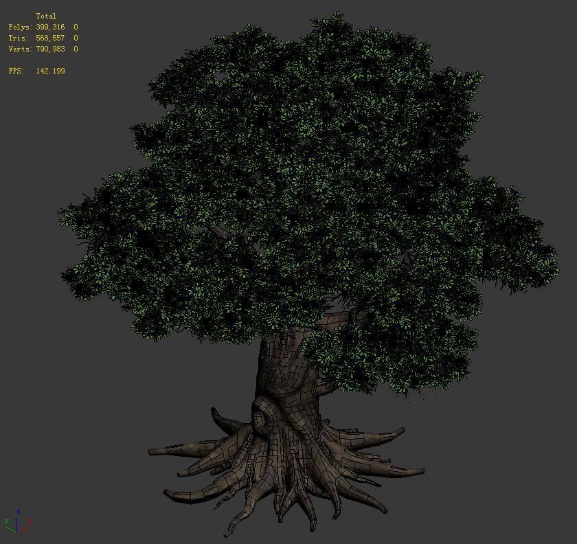 Plant - big banyan tree 053 3D model_2