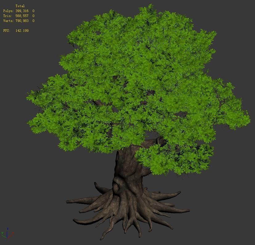 Plant - big banyan tree 053 3D model_1
