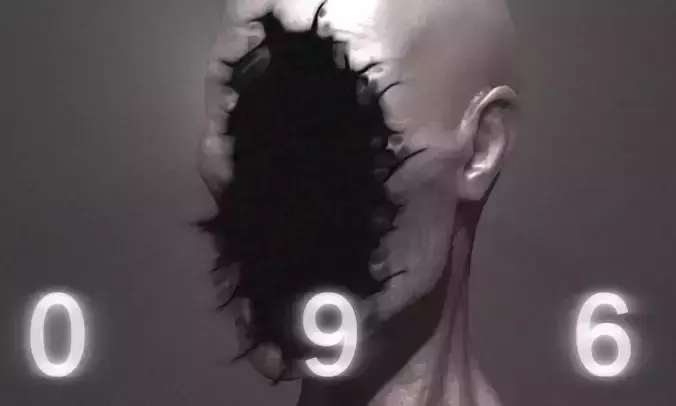 SCP-096 creature with long arms and legs Low-poly 3D model