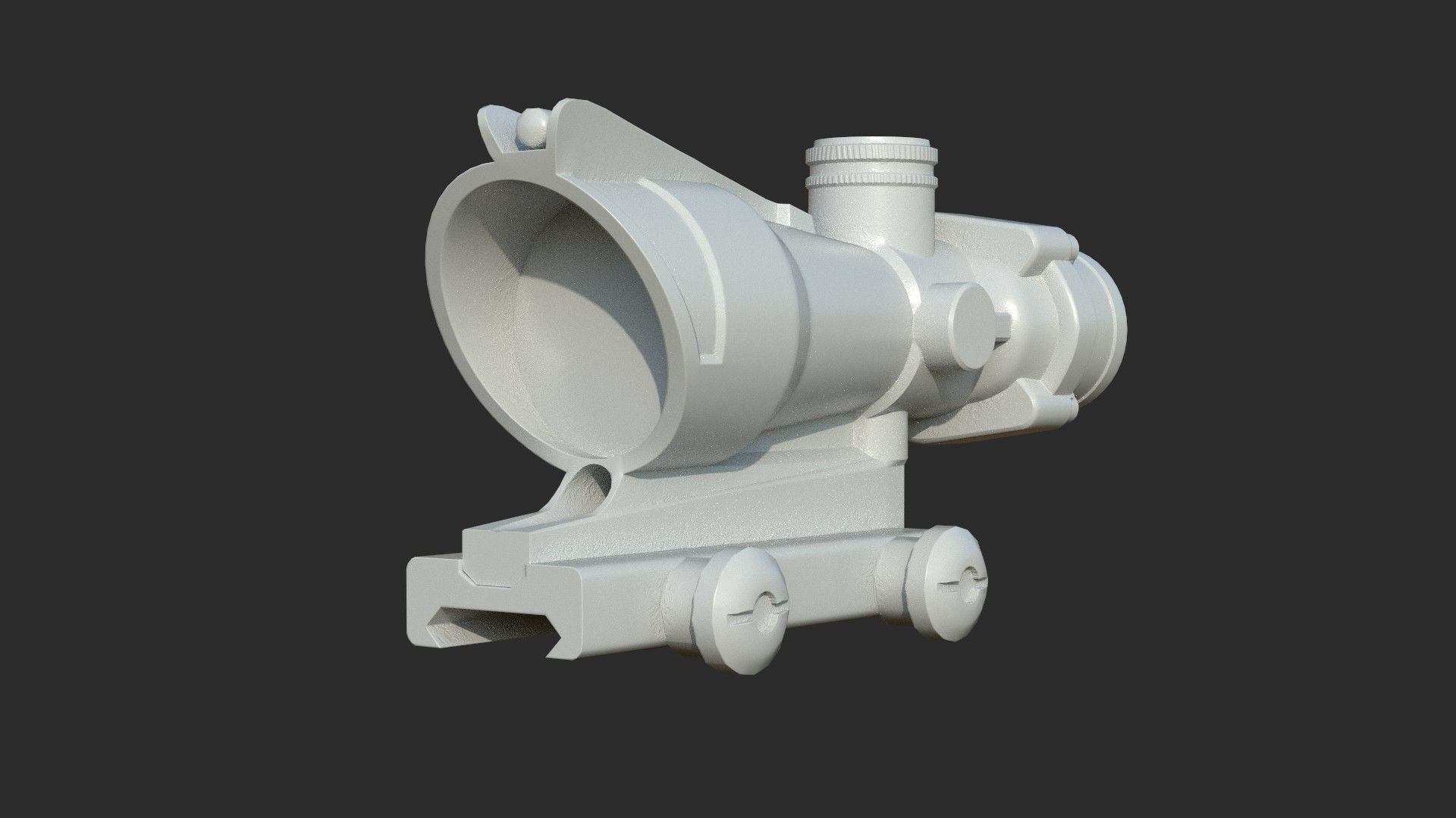 Weapon - Scope - 07 - Scope4X Low-poly 3D model_17
