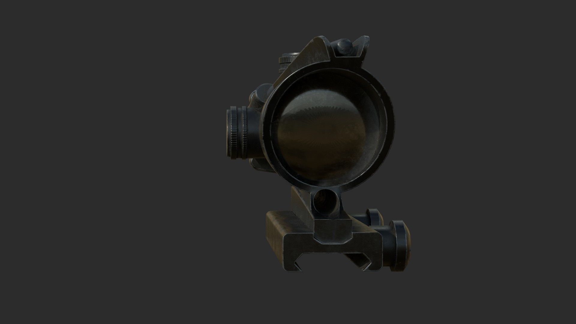 Weapon - Scope - 07 - Scope4X Low-poly 3D model_8