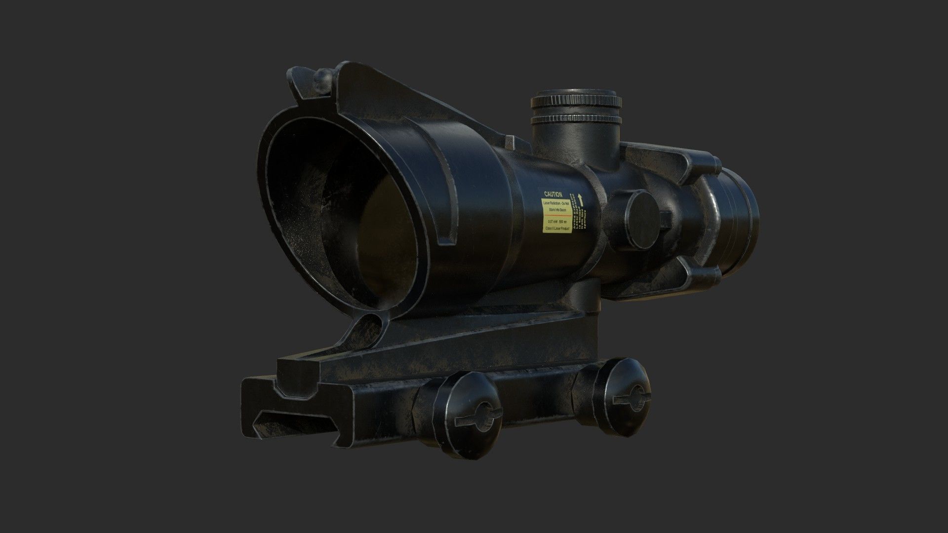Weapon - Scope - 07 - Scope4X Low-poly 3D model_9