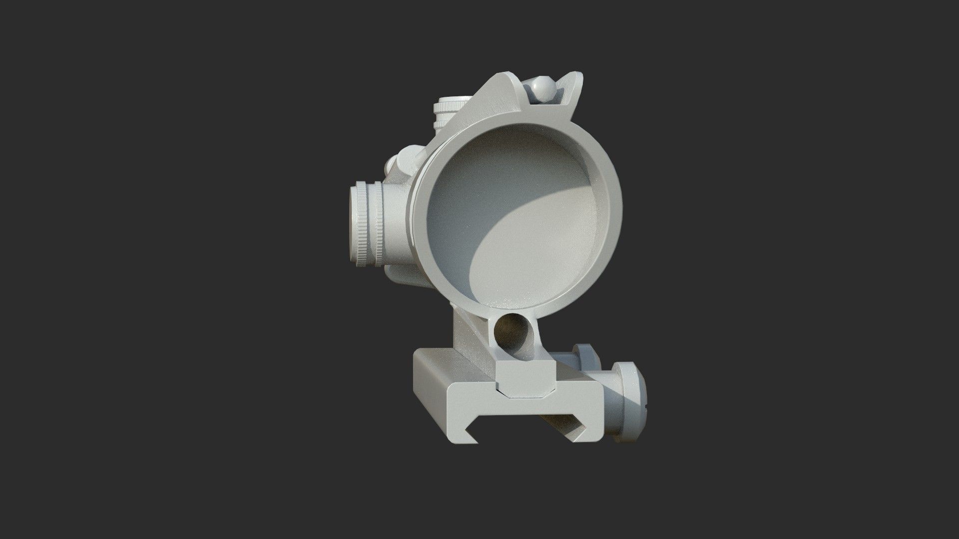 Weapon - Scope - 07 - Scope4X Low-poly 3D model_16