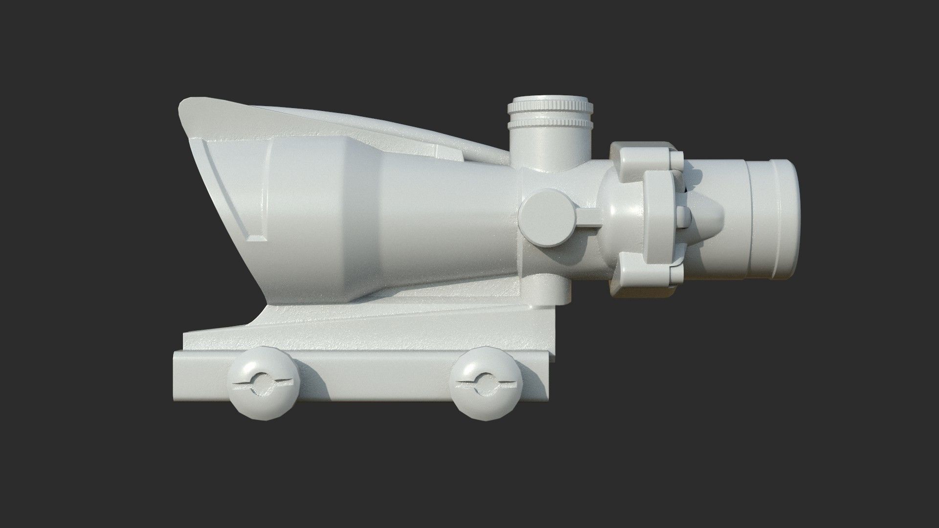 Weapon - Scope - 07 - Scope4X Low-poly 3D model_10