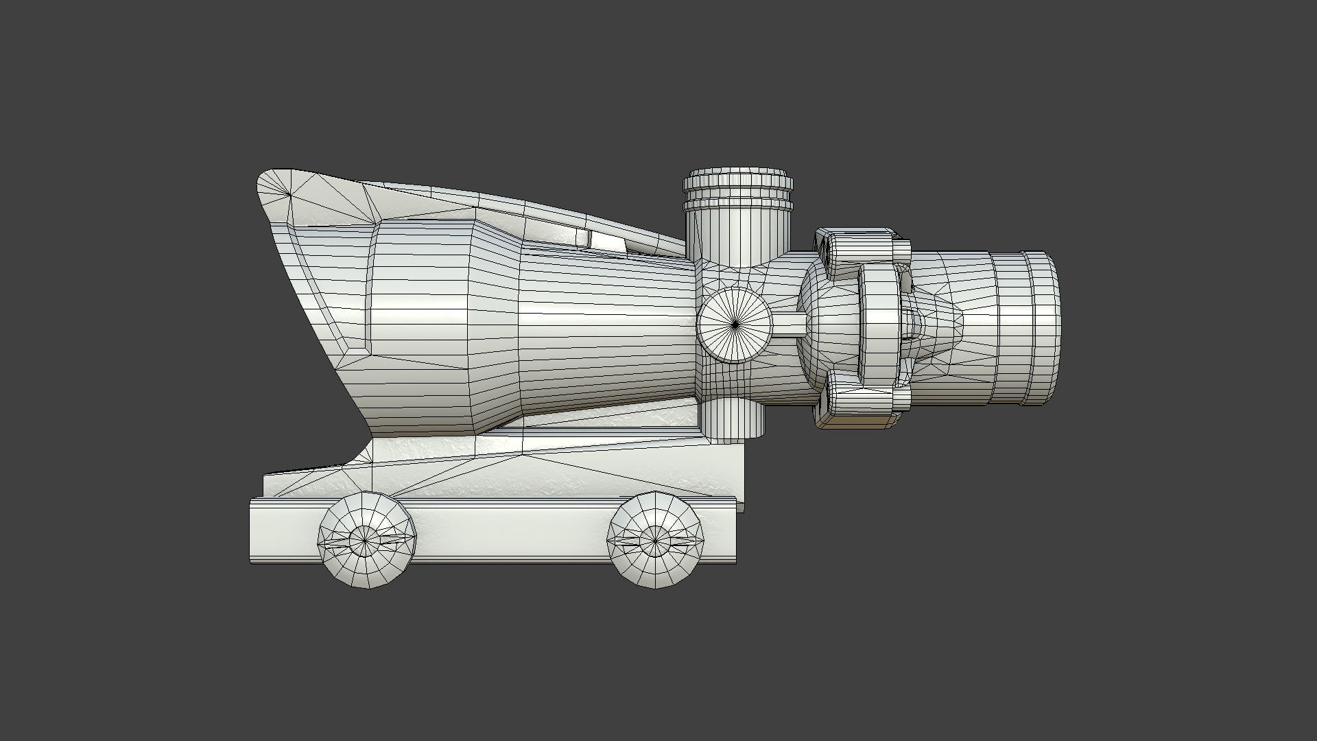 Weapon - Scope - 07 - Scope4X Low-poly 3D model_18