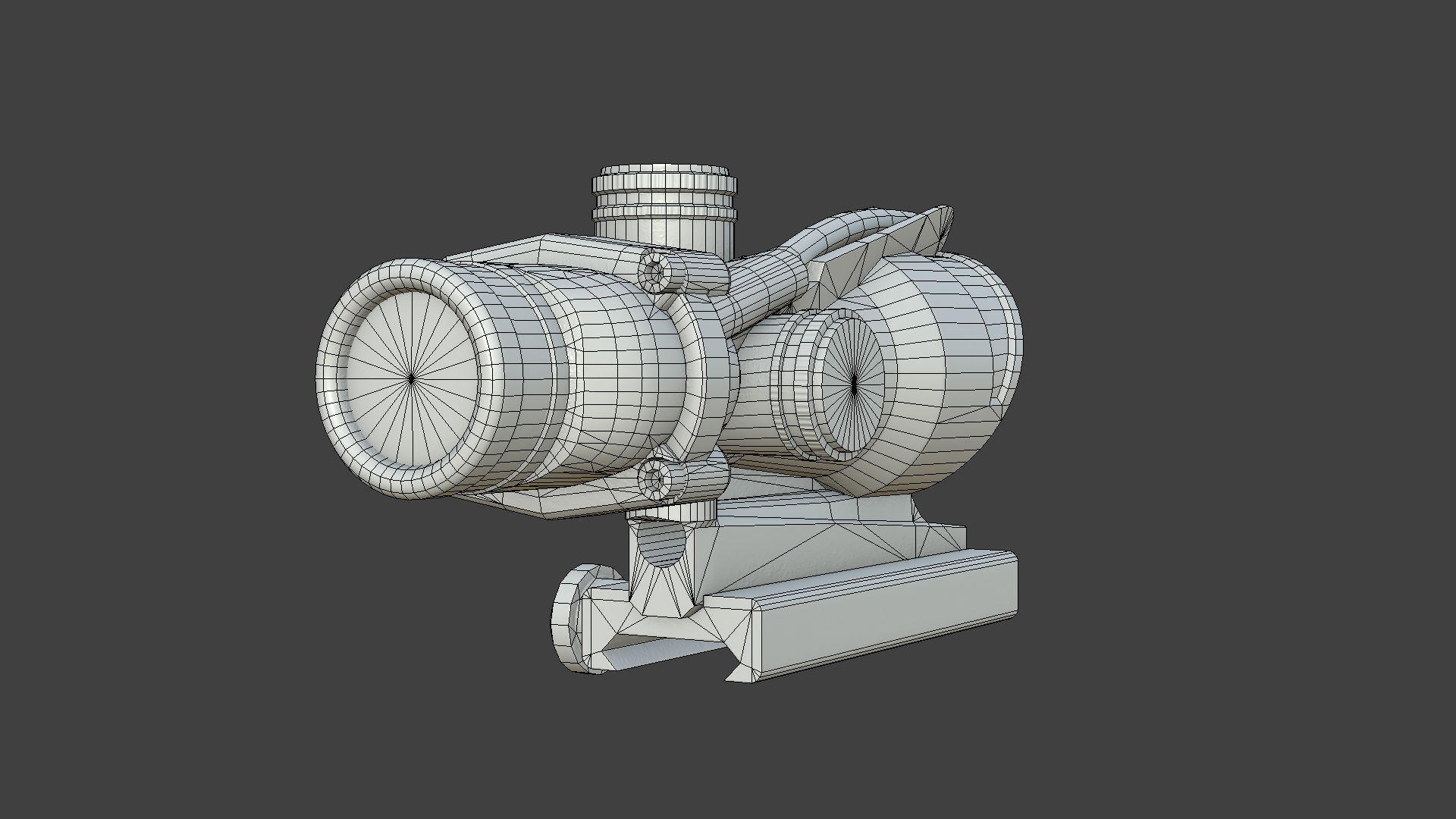 Weapon - Scope - 07 - Scope4X Low-poly 3D model_21