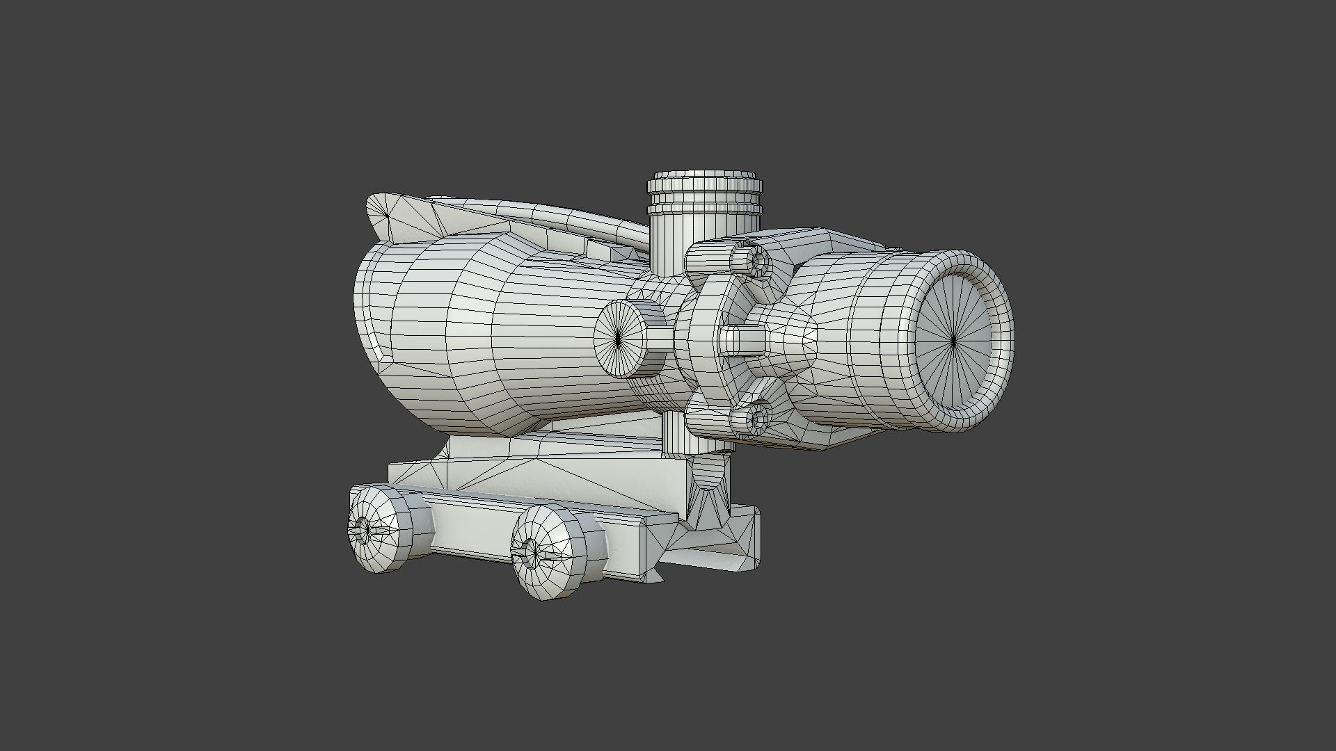 Weapon - Scope - 07 - Scope4X Low-poly 3D model_19