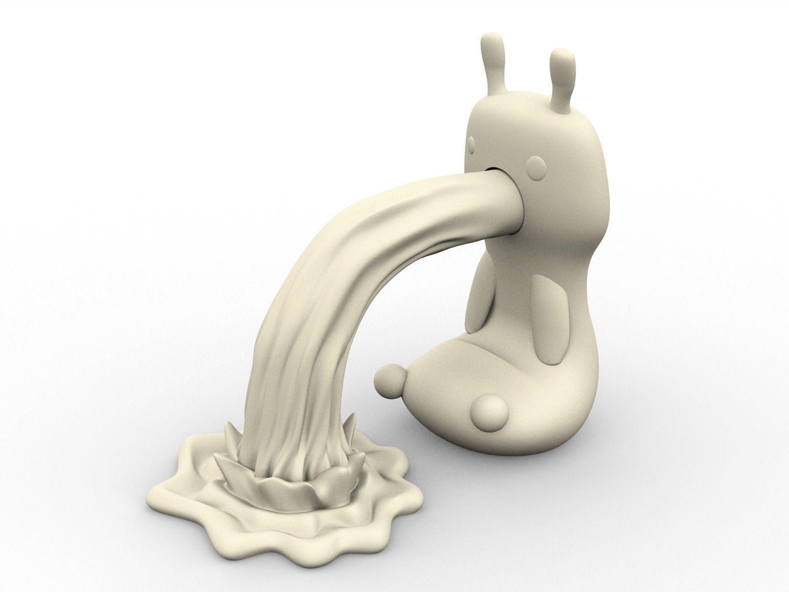 NiNN hamster puke 3D print model_1