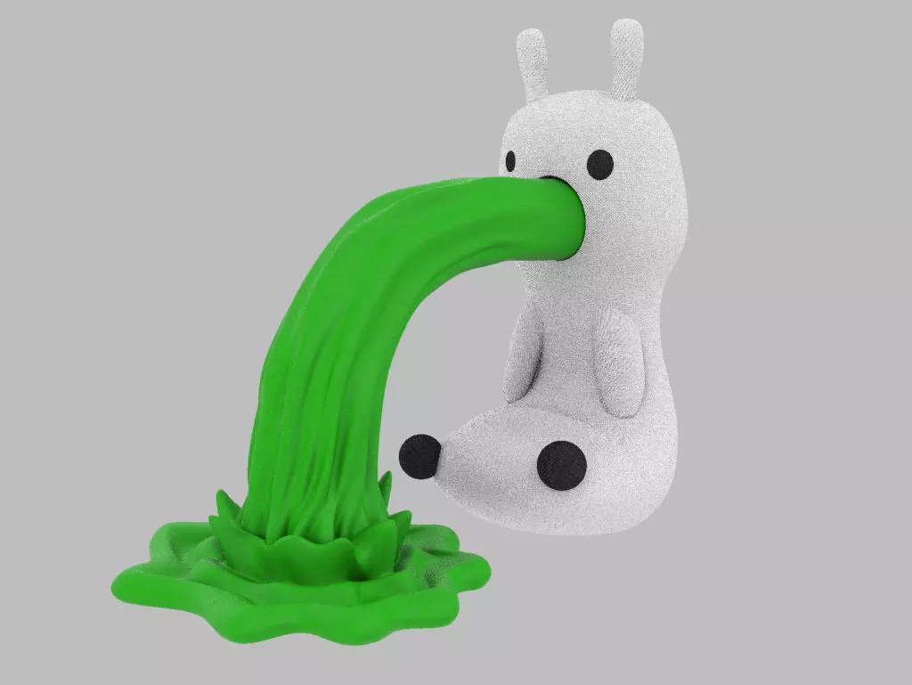 NiNN hamster puke 3D print model_0