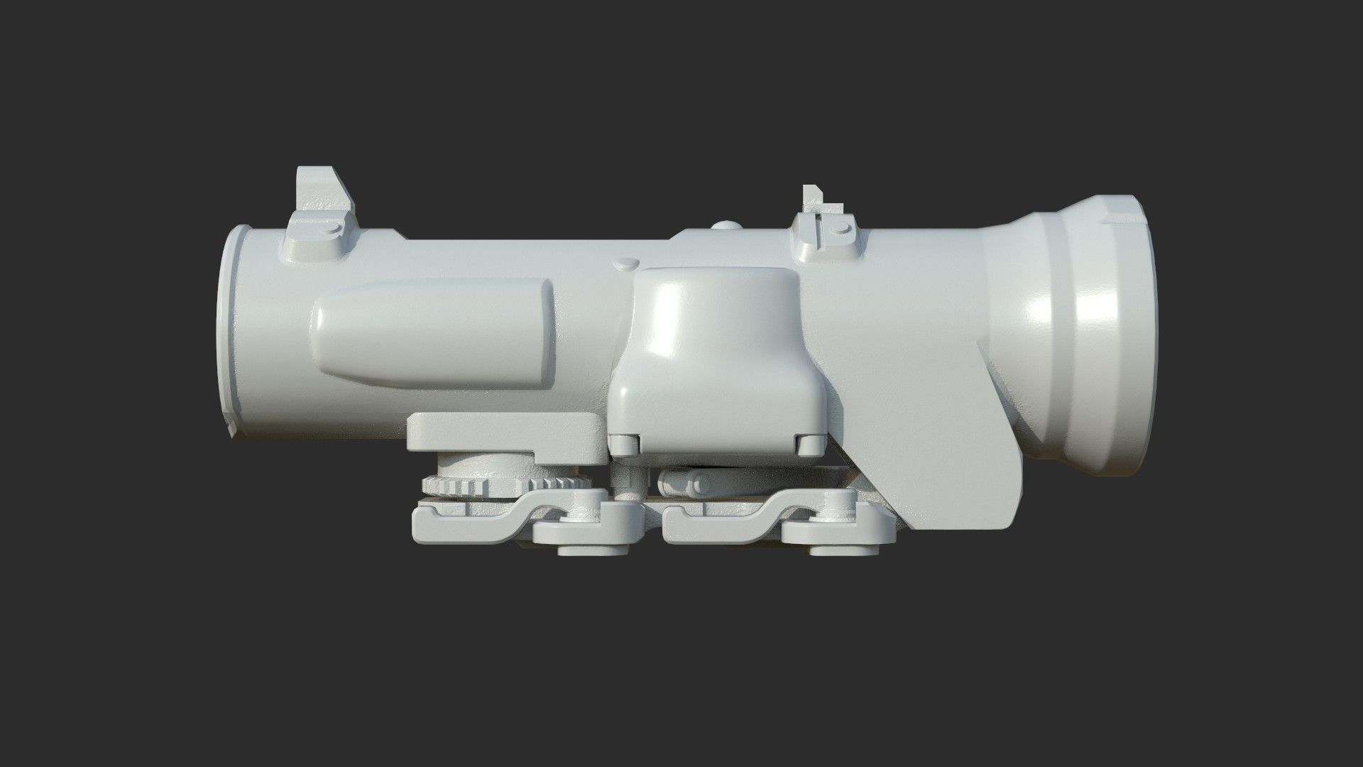 Weapon - Scope - 08 - Scope6X Low-poly 3D model_13