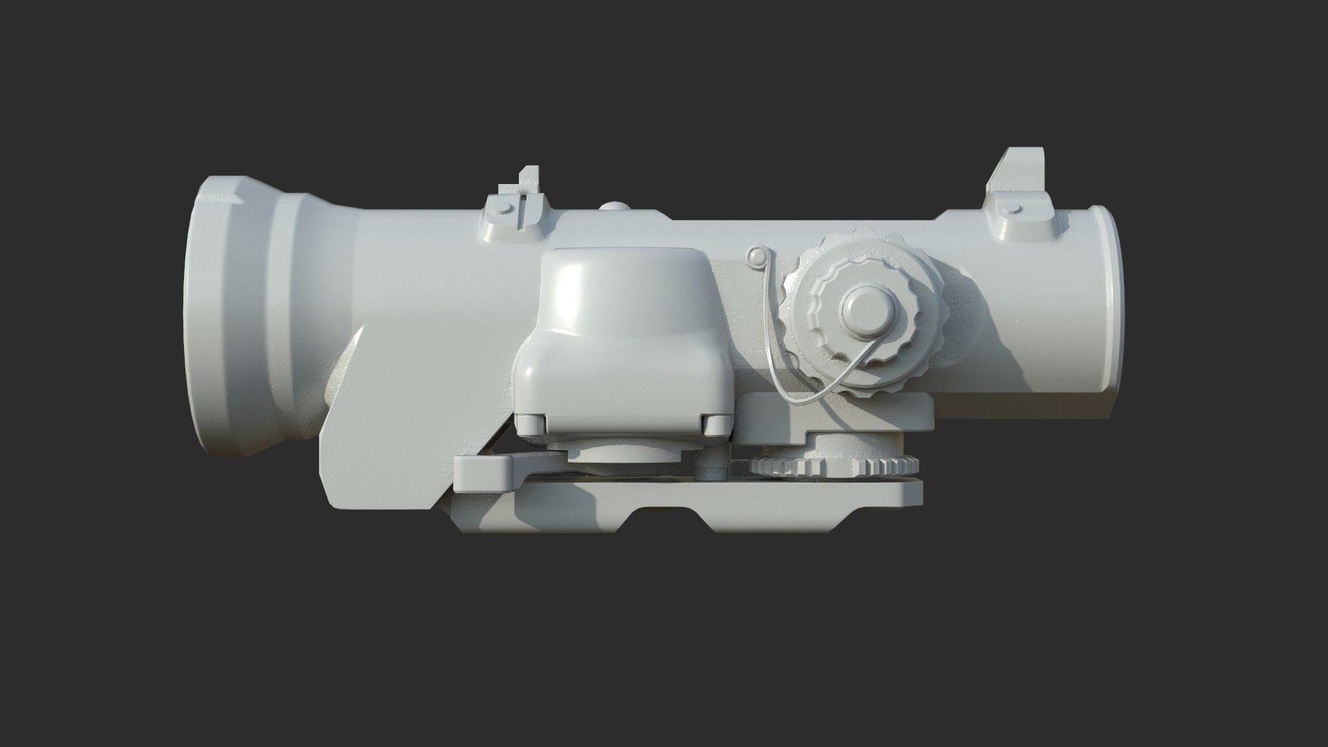 Weapon - Scope - 08 - Scope6X Low-poly 3D model_9