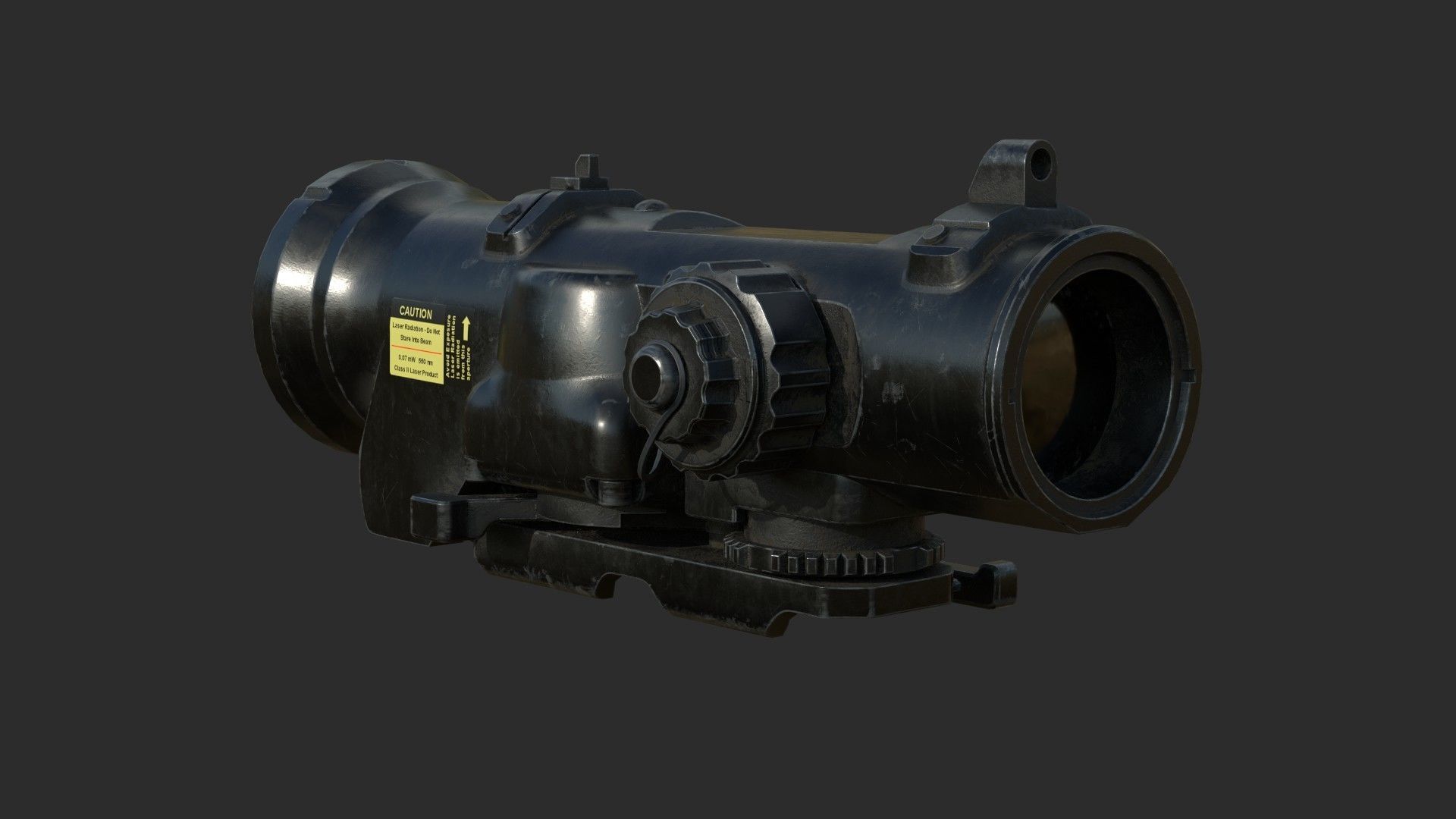 Weapon - Scope - 08 - Scope6X Low-poly 3D model_2