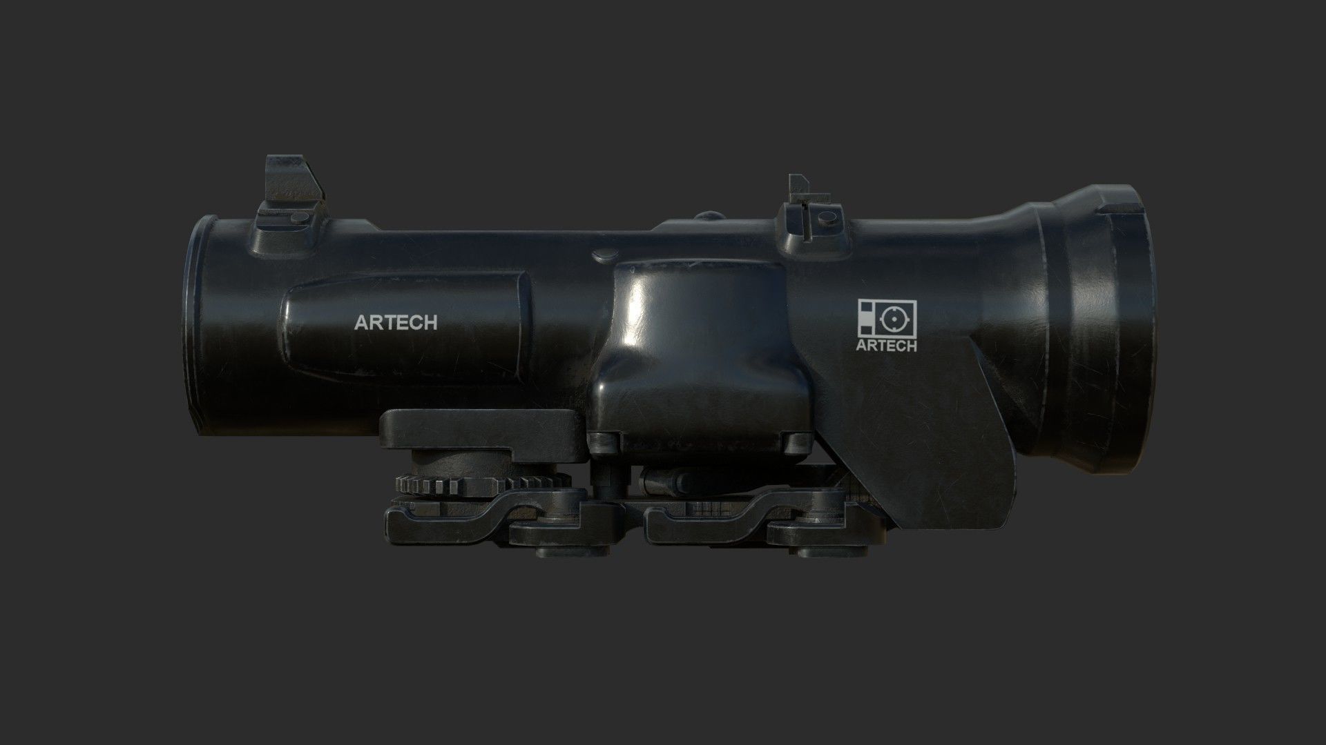 Weapon - Scope - 08 - Scope6X Low-poly 3D model_5