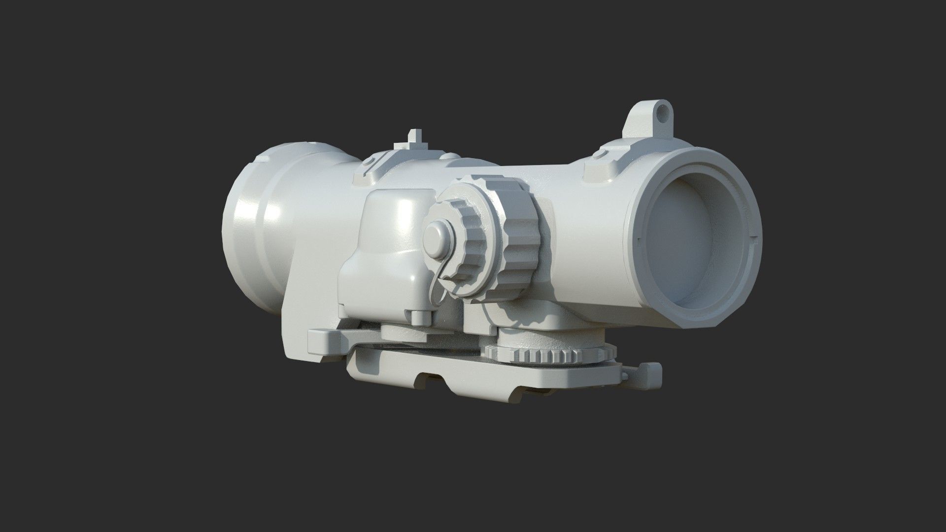 Weapon - Scope - 08 - Scope6X Low-poly 3D model_10