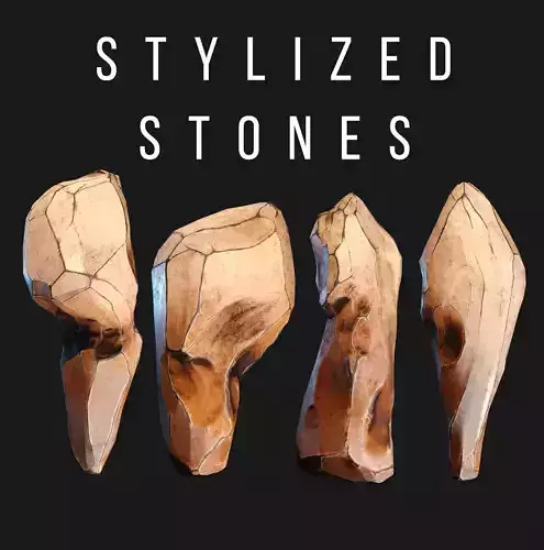 Stylized Stones Game ready