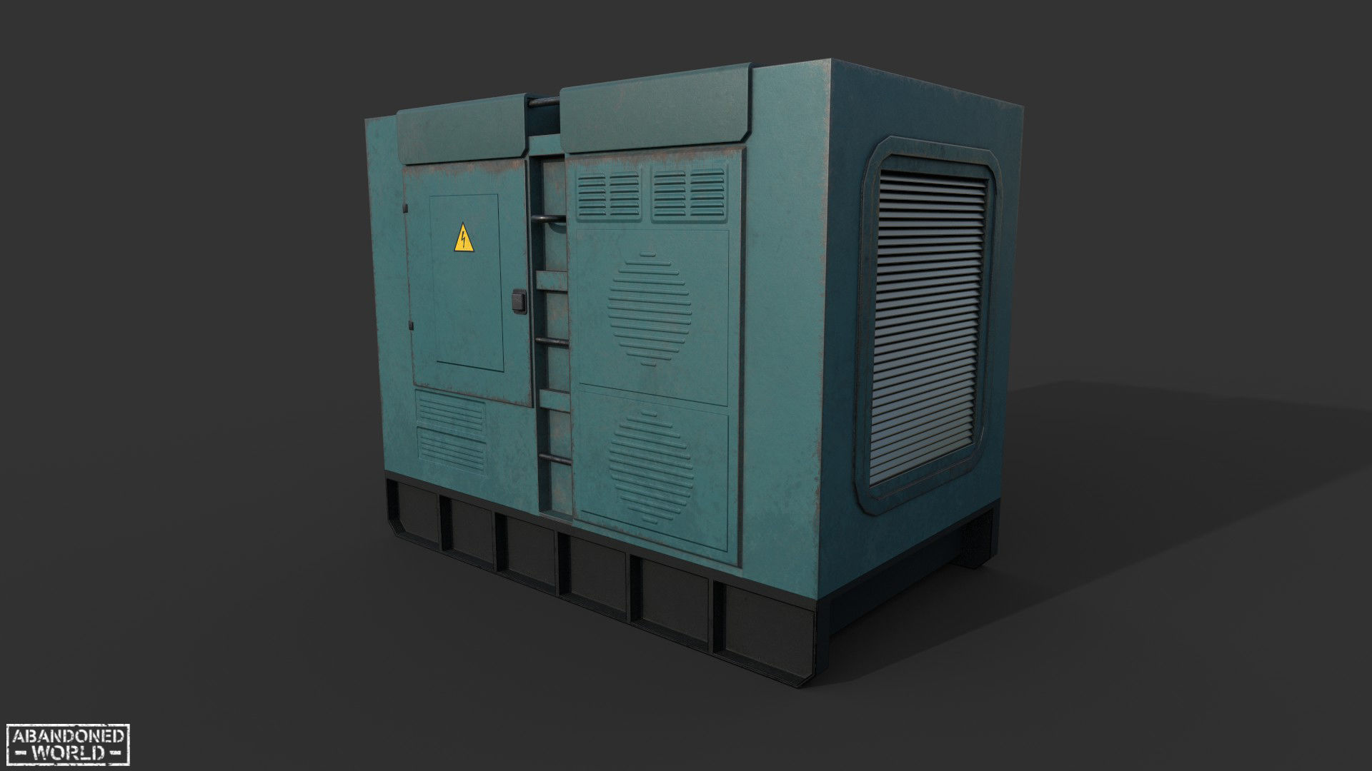 Diesel Generator New Low-poly 3D model_4