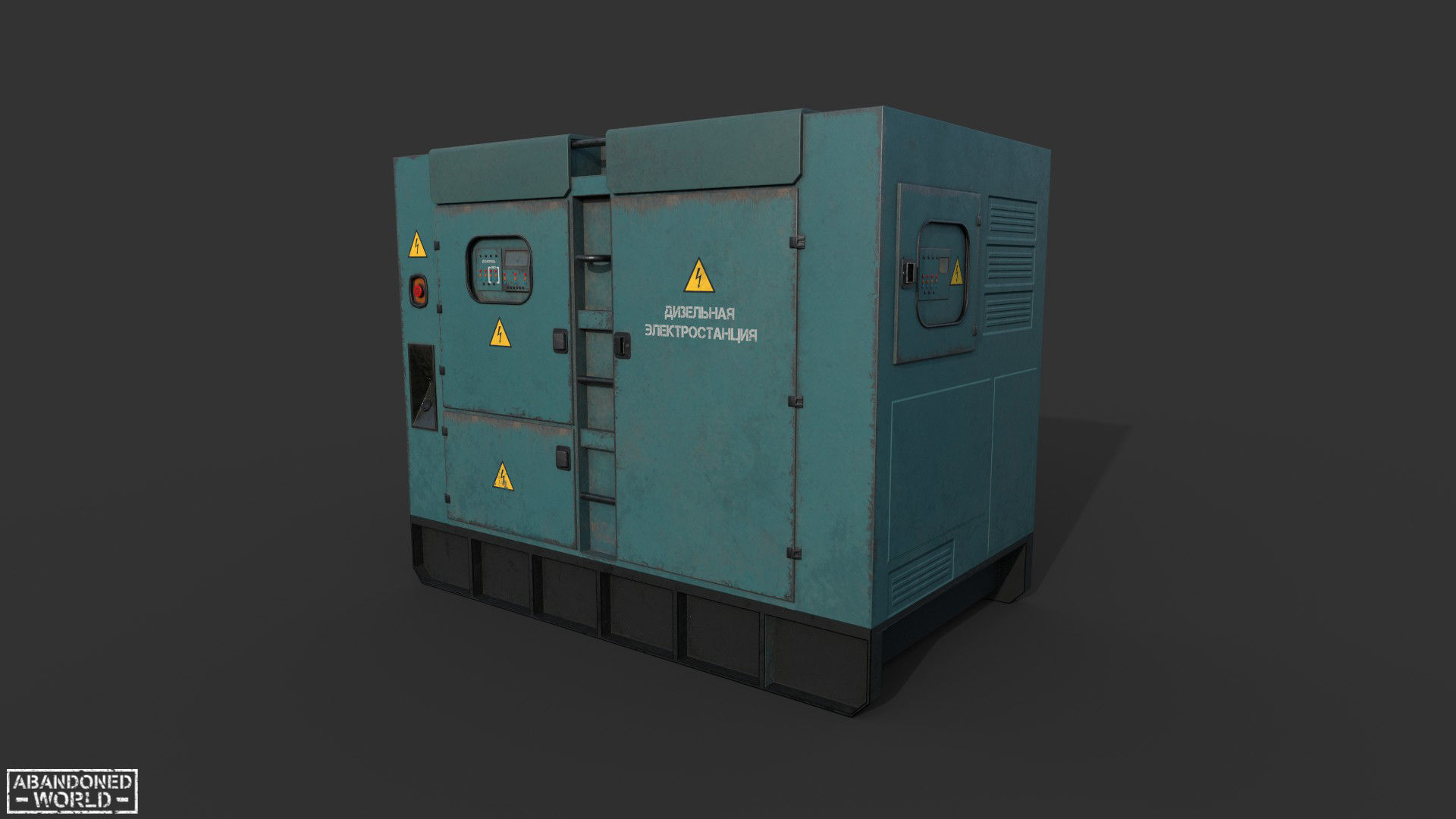 Diesel Generator New Low-poly 3D model_2