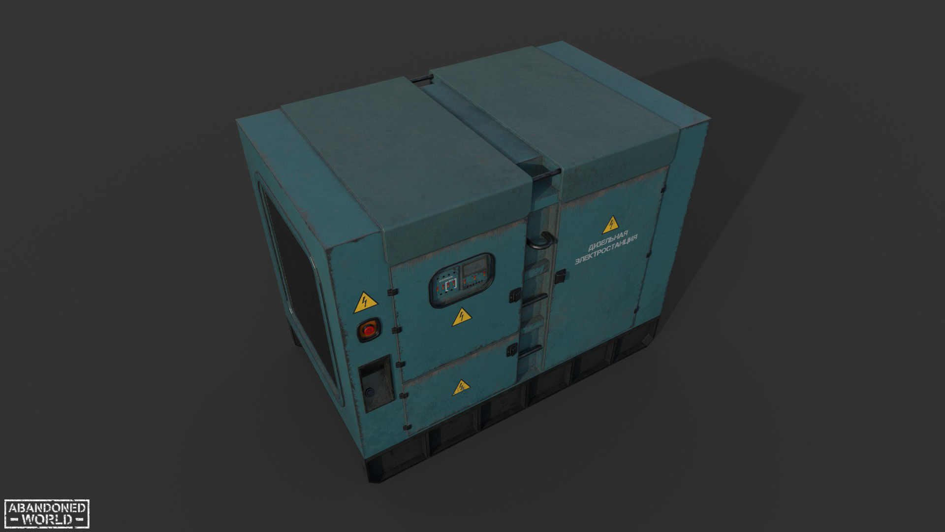 Diesel Generator New Low-poly 3D model_5