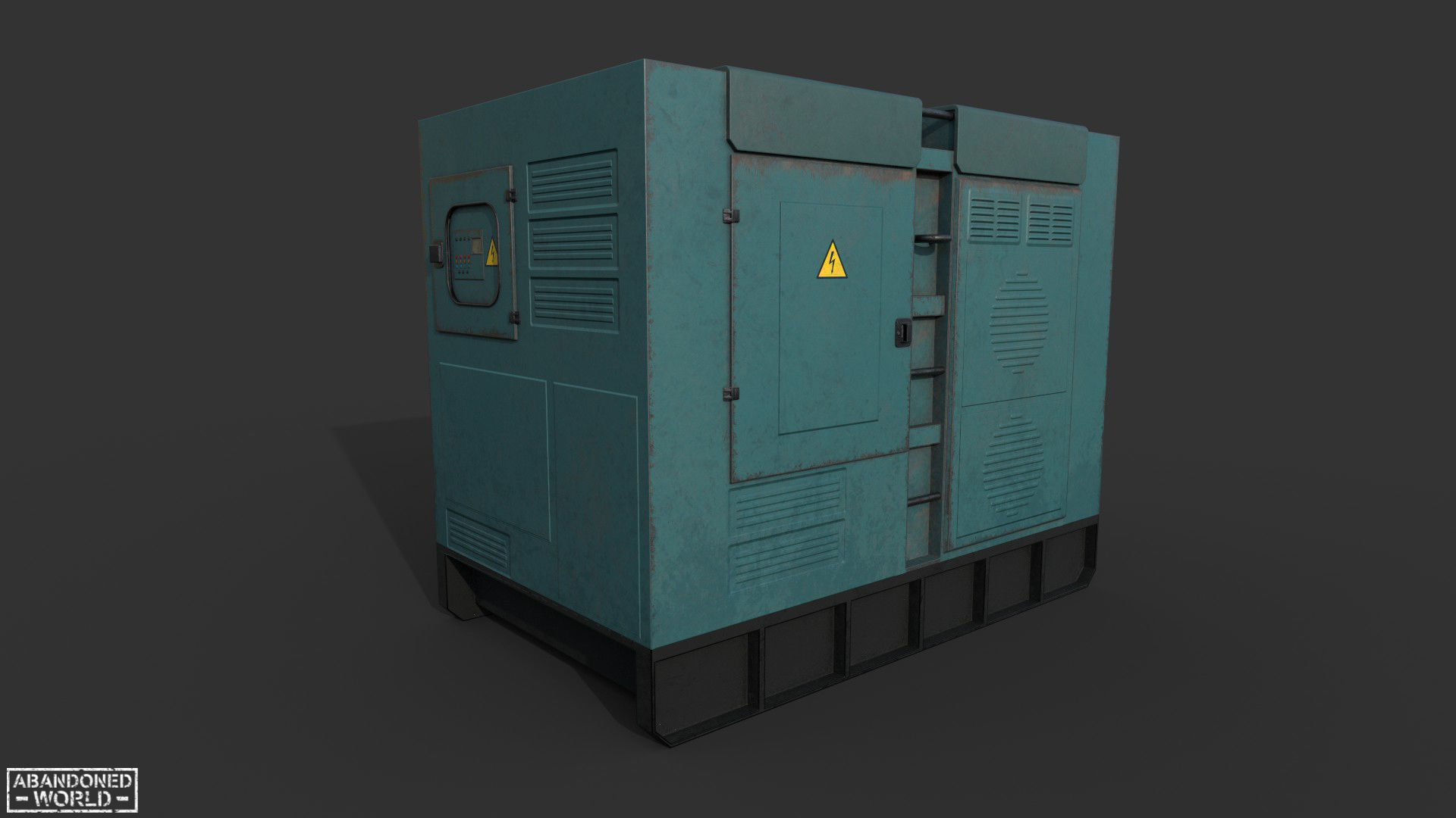 Diesel Generator New Low-poly 3D model_3