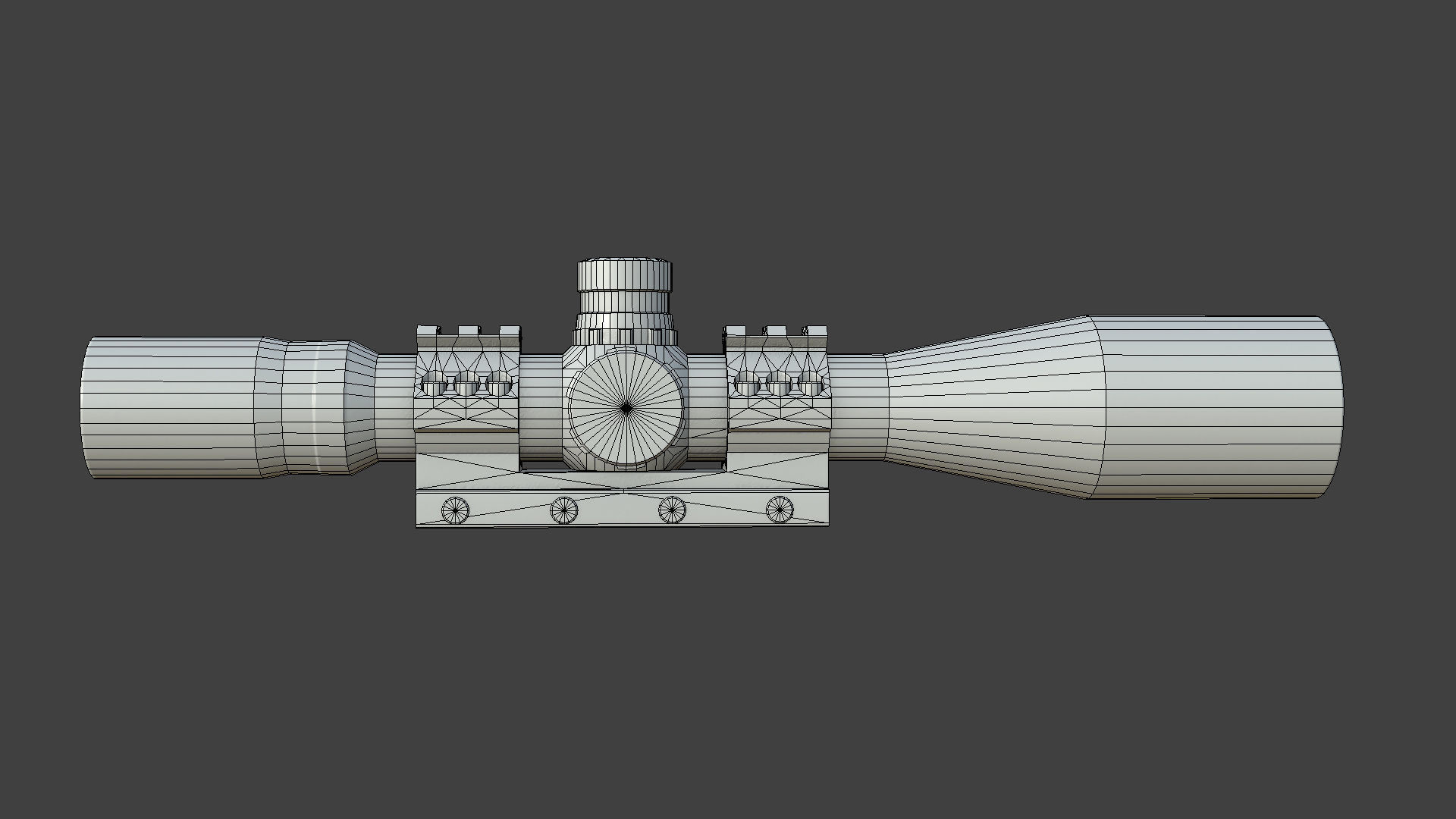 Weapon - Scope - 09 - LongRangeScope Low-poly 3D model_17