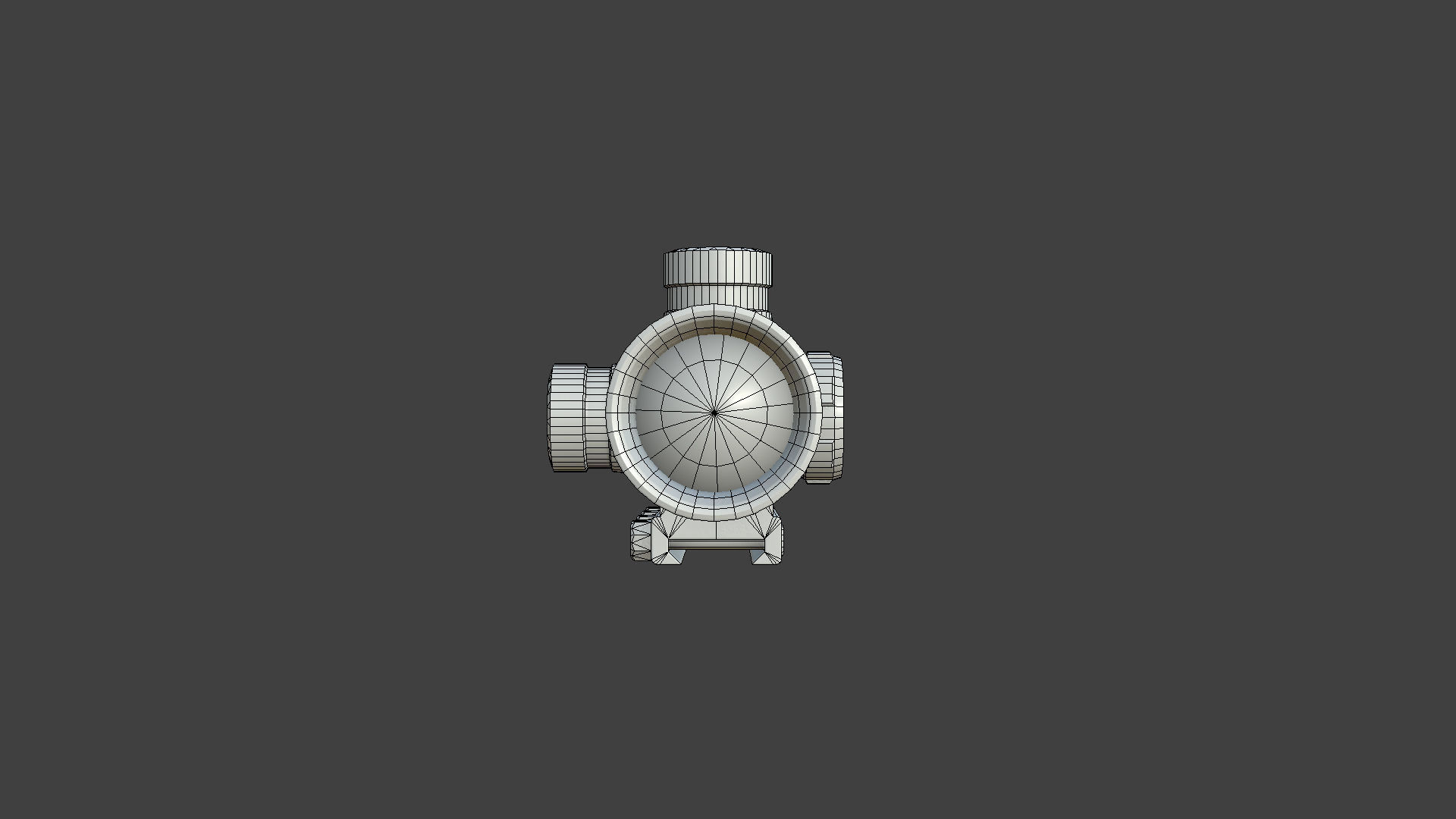 Weapon - Scope - 09 - LongRangeScope Low-poly 3D model_23