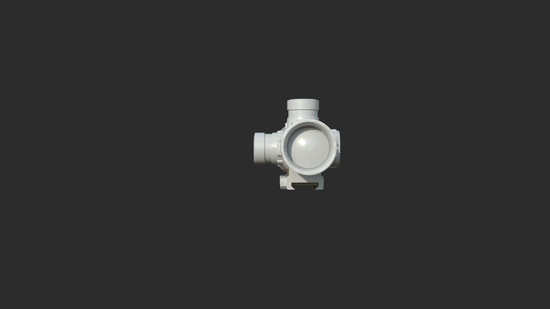 Weapon - Scope - 09 - LongRangeScope Low-poly 3D model_15