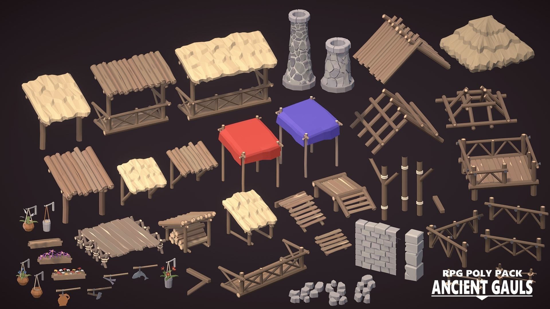 RPG Poly Pack - Ancient Gauls Low-poly 3D model_18
