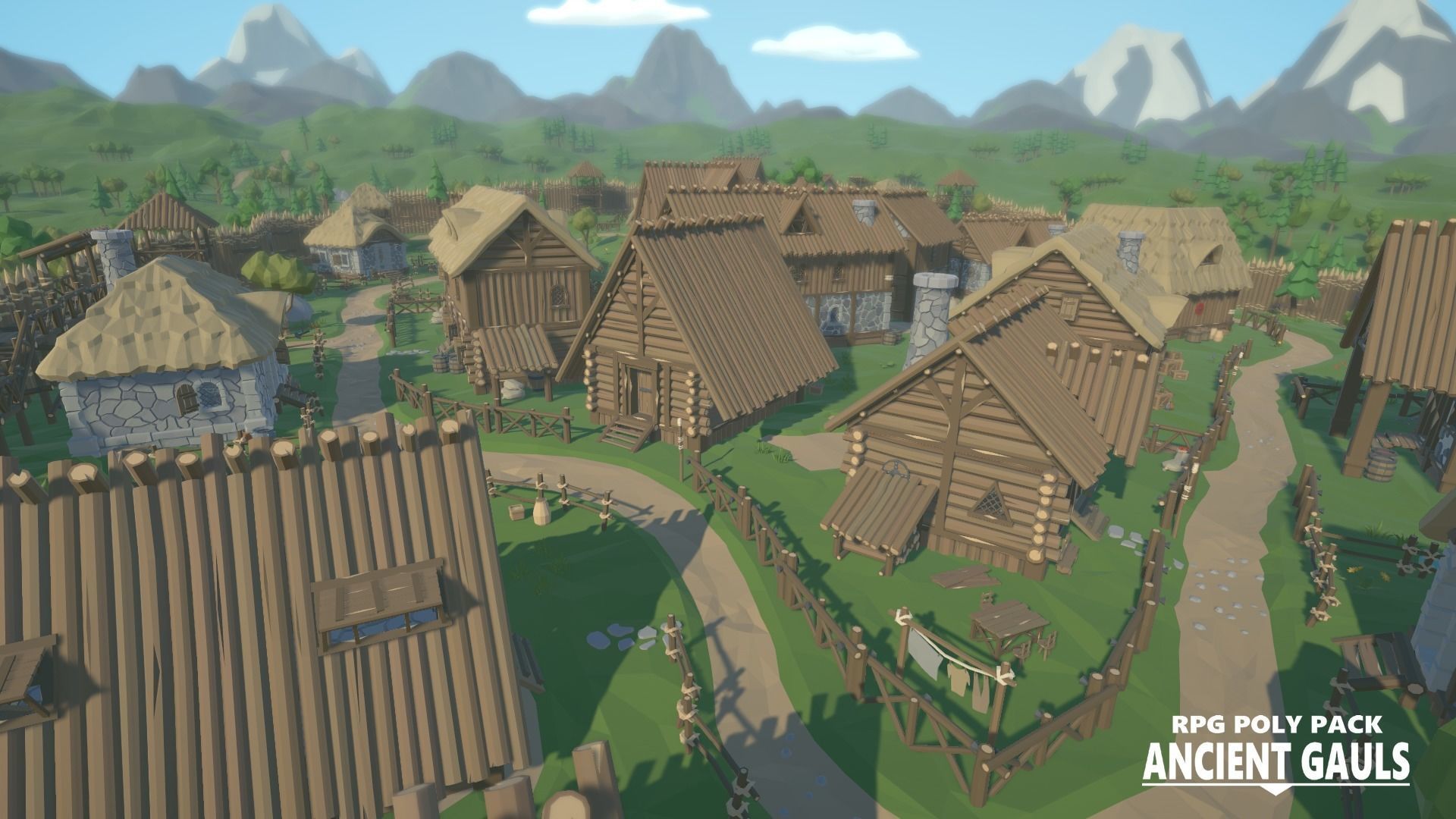 RPG Poly Pack - Ancient Gauls Low-poly 3D model_2