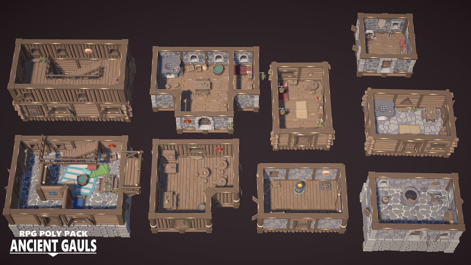 RPG Poly Pack - Ancient Gauls Low-poly 3D model_20