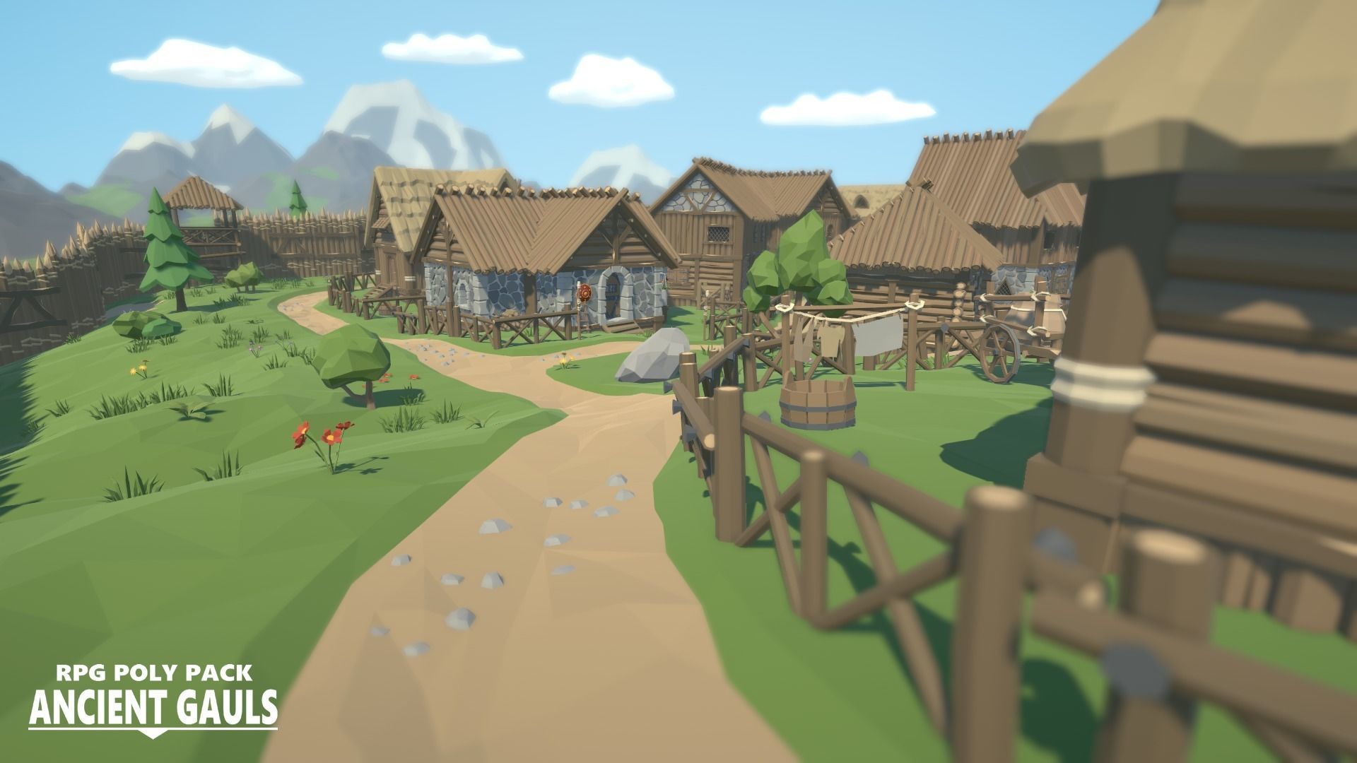 RPG Poly Pack - Ancient Gauls Low-poly 3D model_1