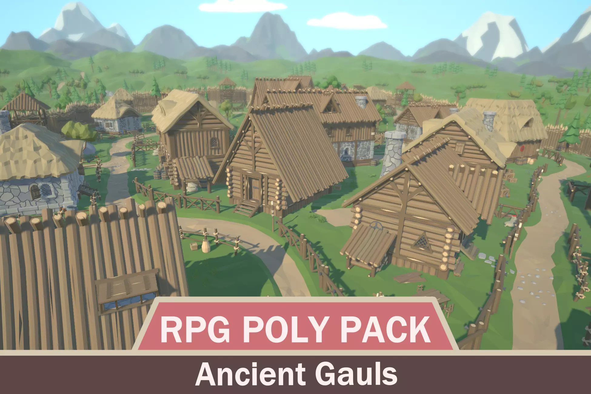 RPG Poly Pack - Ancient Gauls Low-poly 3D model_0