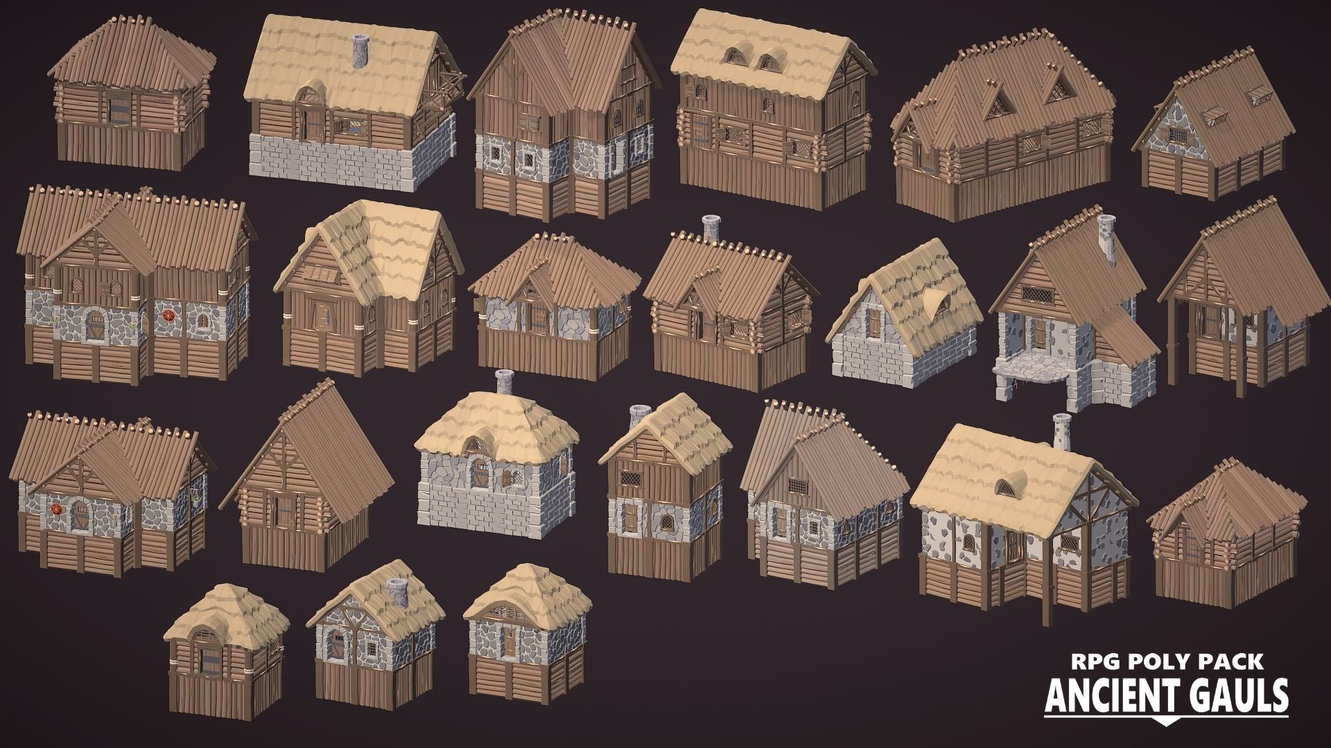 RPG Poly Pack - Ancient Gauls Low-poly 3D model_21