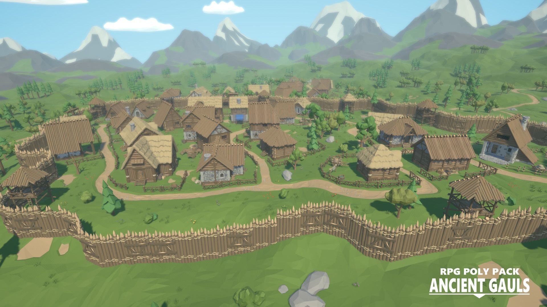 RPG Poly Pack - Ancient Gauls Low-poly 3D model_10