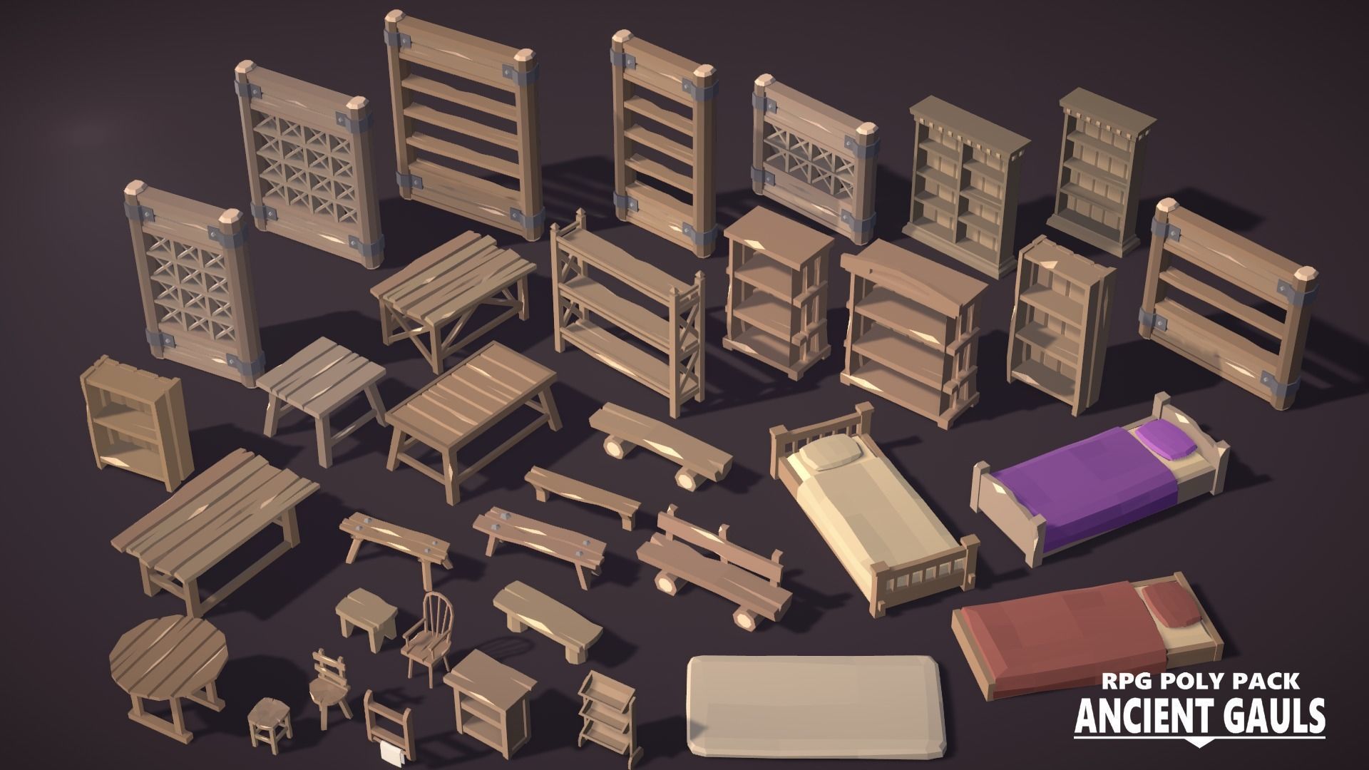 RPG Poly Pack - Ancient Gauls Low-poly 3D model_16