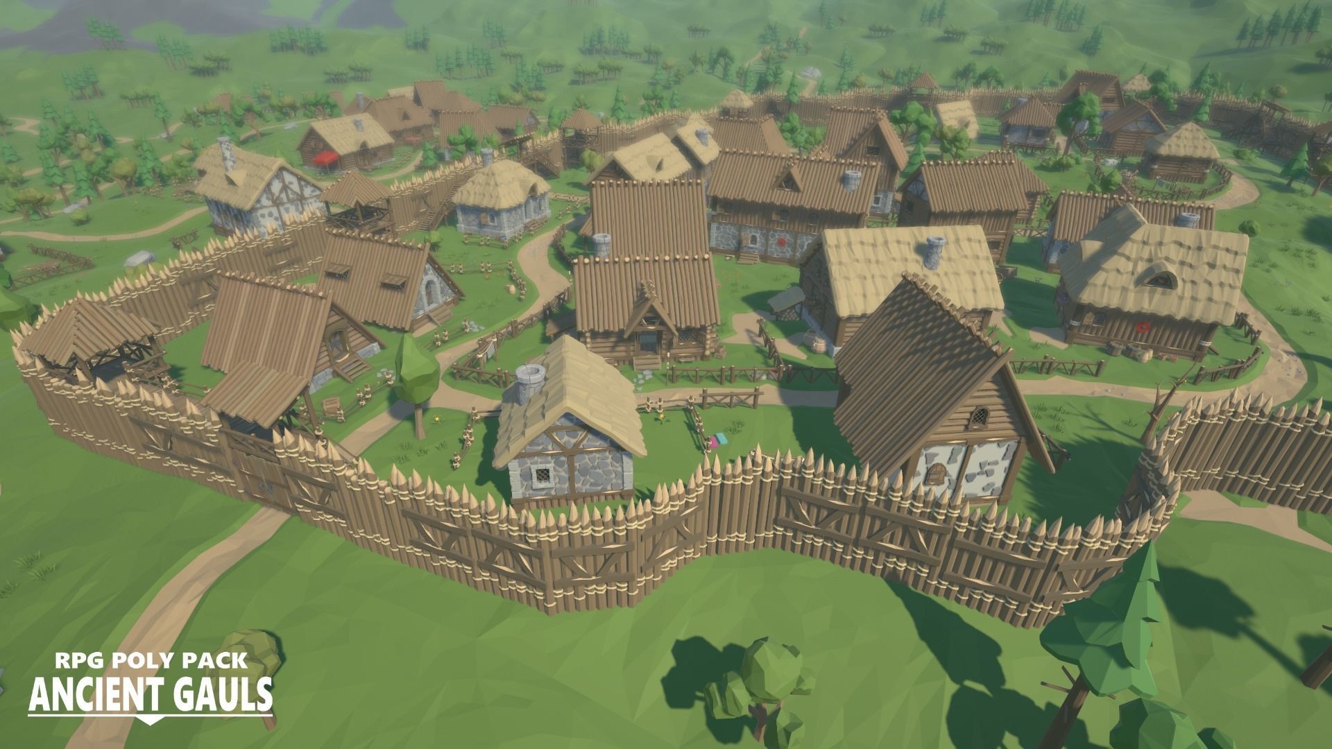 RPG Poly Pack - Ancient Gauls Low-poly 3D model_12