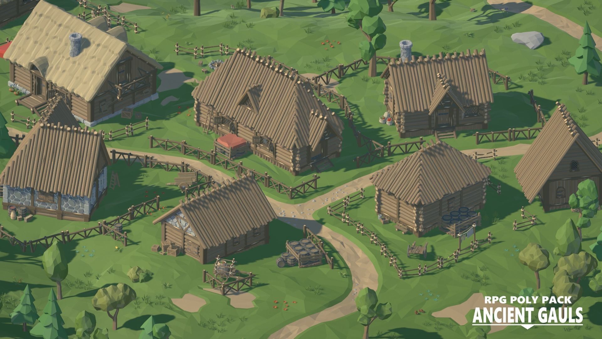 RPG Poly Pack - Ancient Gauls Low-poly 3D model_7