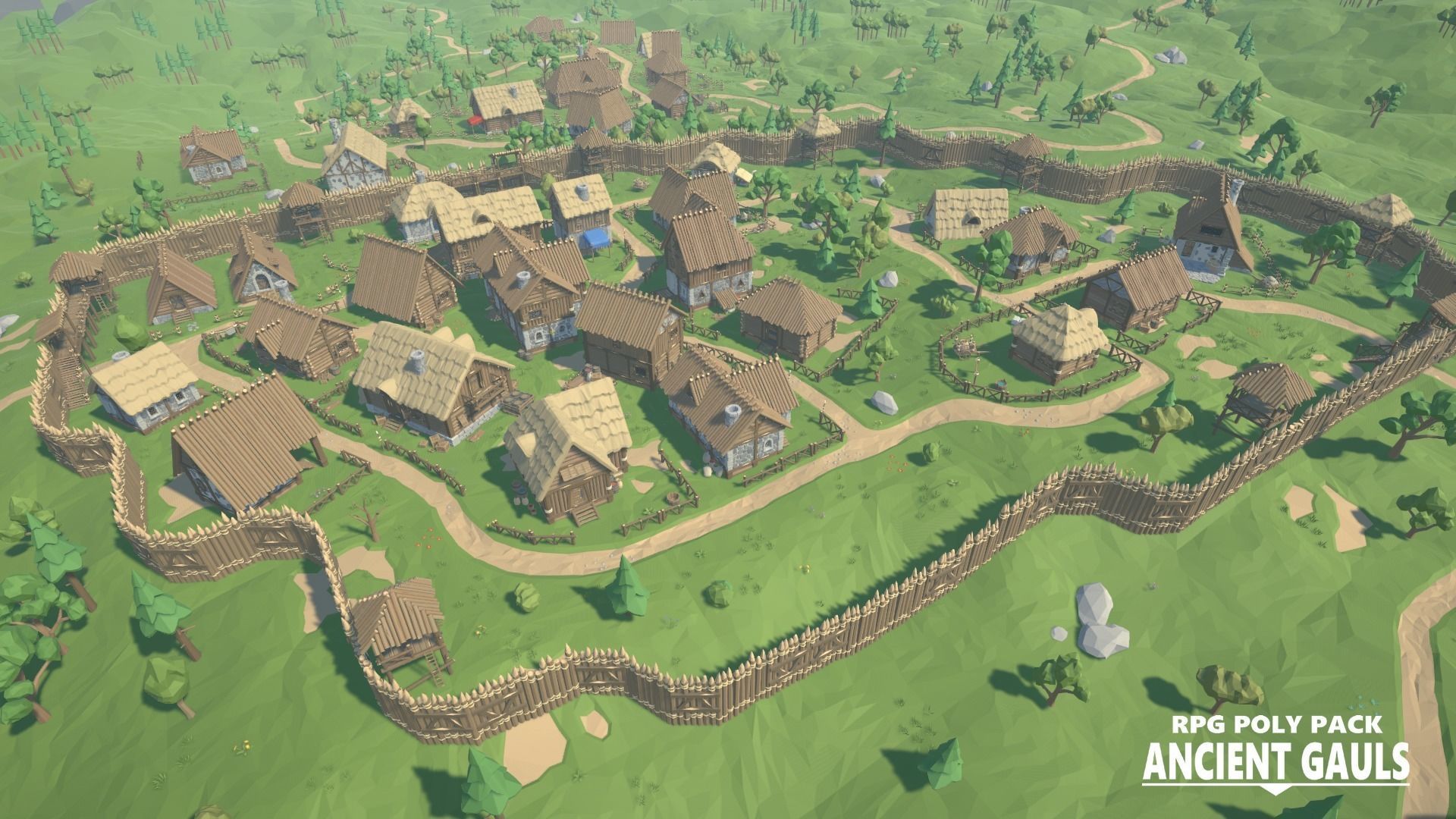 RPG Poly Pack - Ancient Gauls Low-poly 3D model_13