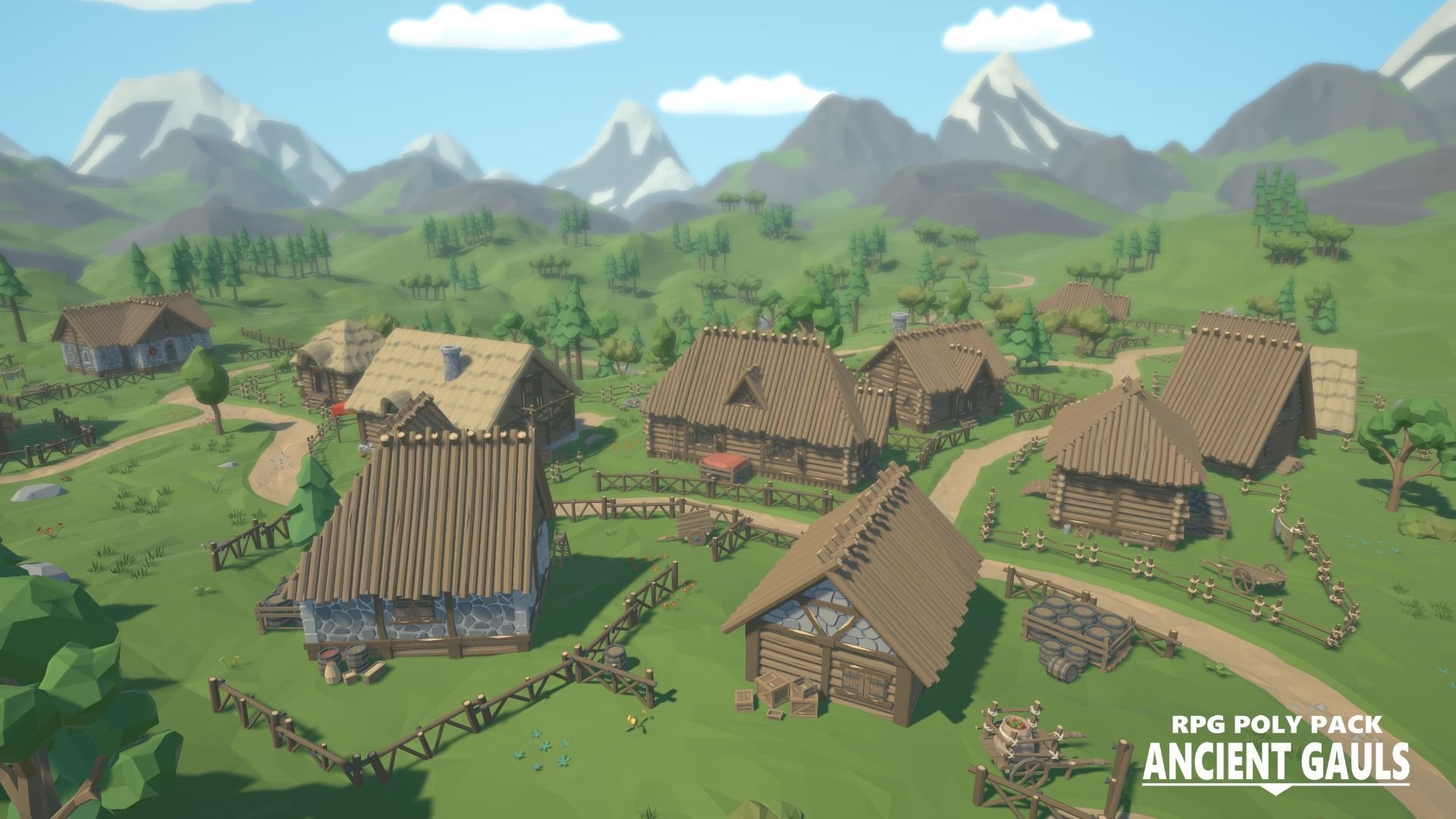 RPG Poly Pack - Ancient Gauls Low-poly 3D model_11