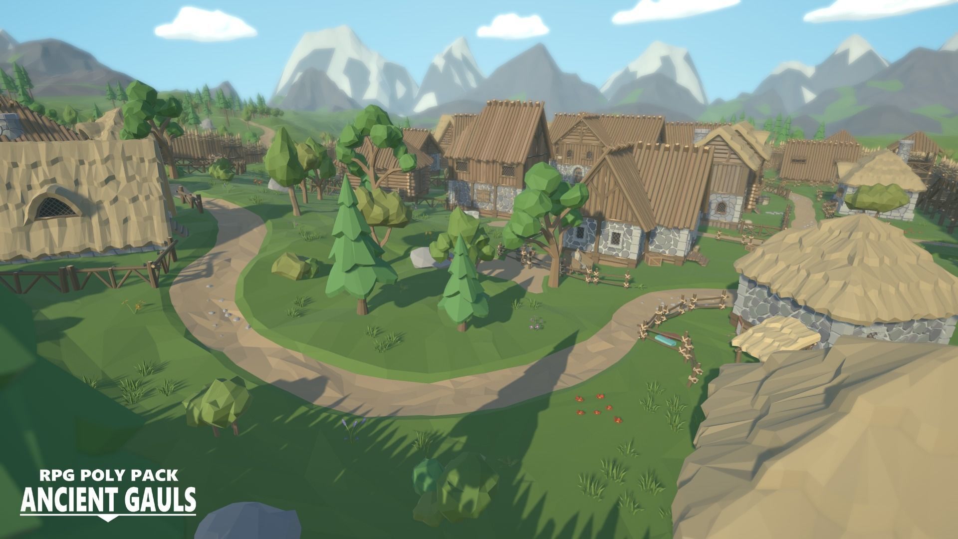 RPG Poly Pack - Ancient Gauls Low-poly 3D model_3